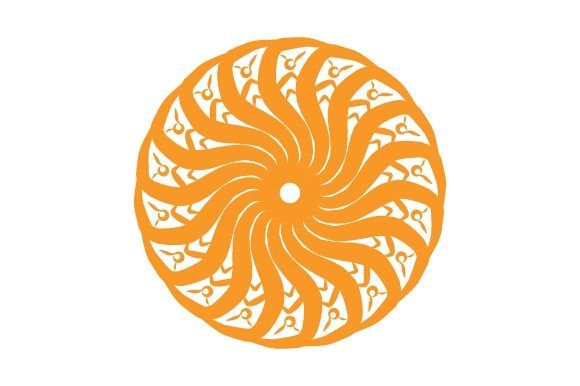 The Allure of the Unique Orange Mandala in Flat Style Design