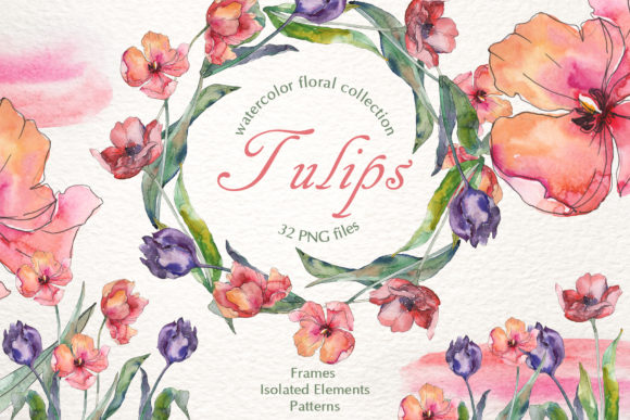 Tulips Flavor of Love: A Complete Guide to Watercolor PNG Clipart for Creative Projects